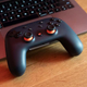 A photo of the Stadia controller